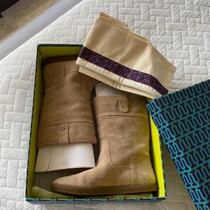 Tory Burch Suede Alana Boots